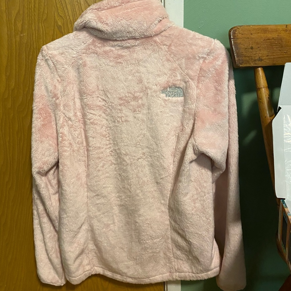 Soft pink Breast Cancer North Face Jacket